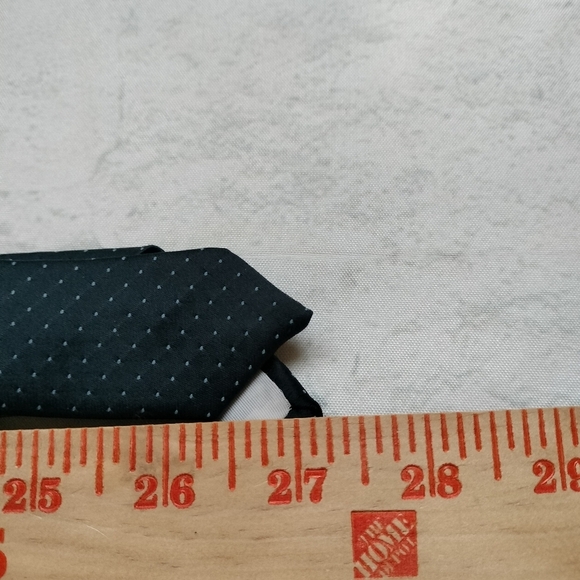 Vintage Golden Clasp By Prince Consort Blue Swiss Dots Men's Necktie - Picture 5 of 11